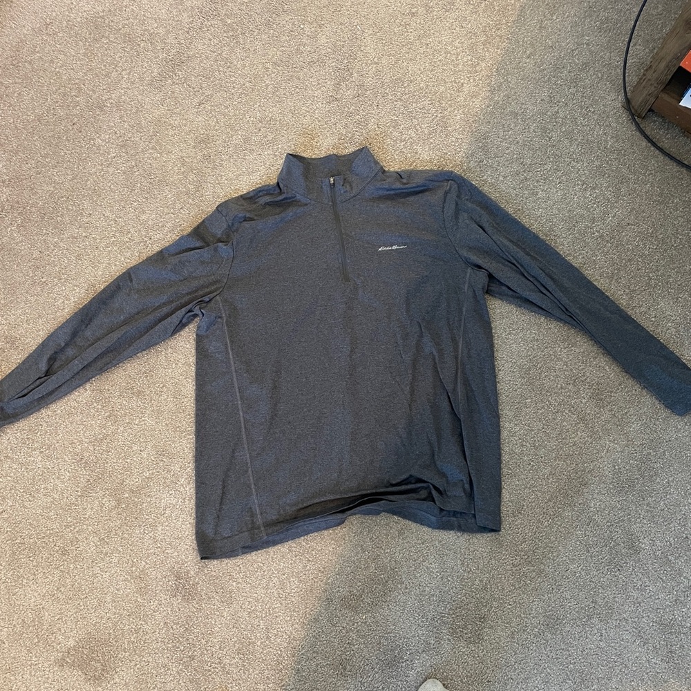 Heather Blue Eddie Bauer 1/4 Zip